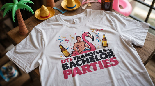 DTF Transfers for Bachelor Parties: Custom Direct to Film Designs by EazyDTF