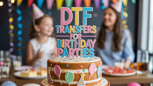 DTF Transfers for Birthday Parties: Custom Ready to Press Heat Transfers for Shirts by EazyDTF