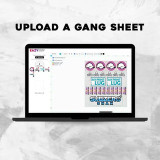 Upload a UV DTF EazySticker Gang Sheet